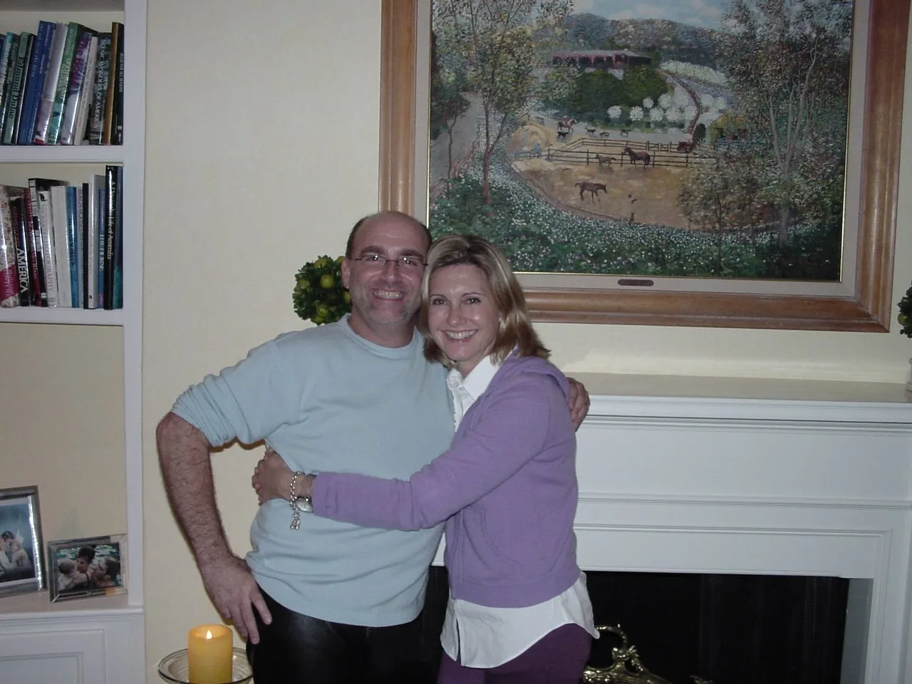 With Olivia Newton-John